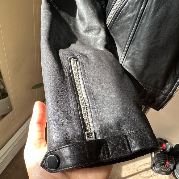 All Saints Leather CONROY Jacket: US 8 in “LIKE NEW CONDITION”. - Picture 7 of 11